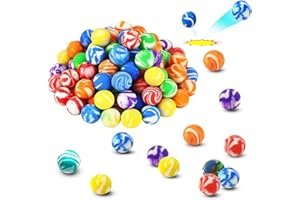 Steemjoey Flummis, 30 sztuk gumowych piłek Flummis, 20 mm, różne kolory, piłki do skakania i na urodziny dziecka, gumowe piłki, prezenty dla gości