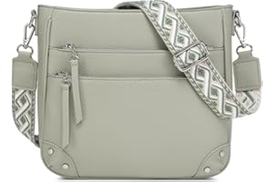 Waniki Damska torba na ramię, średniej wielkości, ze skóry PU, torebka dla kobiet, miękka torba typu tote bag z regulowanym szerokim paskiem