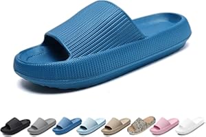 Merdoo Ciabatte Nuvola Donna Uomo Comode Ciabatte Casa Ultra Morbide Ciabatte Mare Antiscivolo Ciabatte Piscina Ciabatte Doccia Casuali Pantofole Estive Suola Spessa Slide Sandalo Unisex 36-47EU