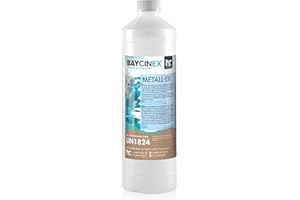 Höfer Chemie 1L BAYCINEX® Séquestrant Métaux Anti-Métaux – Élimine Fer, Cuivre, Argent, Calcium et Calcaire, Réduit la Dureté Totale de l'eau, Nettoyage Ultra-Acide pour Piscine