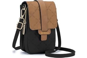 MUIIKOLA Sacs bandoulière femme,Petit Sac à Bandoulière,Besace Sacoche Messenger Téléphone Cuir PU Rigide Sac à Bandoulière Femme Portefeuille en Cuir PU avec Réglables Bandoulière