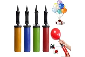 ANGUXER Pompe à Ballon Gonflable Pompe à Air pour Ballon, Gonfleur Manuel pour Mariages, Fête, Anniversaire