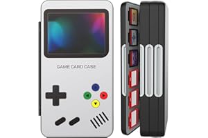 HEIYING Étui pour Cartes de Jeu pour Nintendo Switch 2/OLED/Lite, Boîte de Rangement pour Cartes Portable Motif Personnalisé avec 72 Emplacement pour Carte de Jeu et 24 Emplacement pour Carte Micro SD
