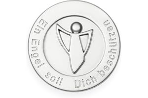 ‎FRITZ COX FRITZ COX Automedaille Schutzengel EIN Engel soll Dich beschützen | Schutzengel für die Reise | aus Metall | mangetisch | 2,5cm