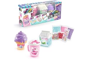 Canal Toys - So Slime - Kit 3 Slimes Parfumés - Ajoute de l'eau, Secoue et Ajoute Les Décorations - Idée Cadeau Enfant 6 Ans + - Loisirs Créatif - Activité Manuel - Gélifiant Naturel - SSC 191