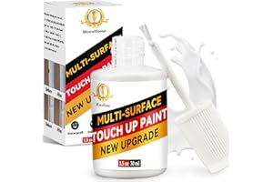 MIOTUHOME Vernice per Piastrelle, Pittura Bianca per Pareti，Vernice per Mobili Senza Carteggiare per Graffi e Macchie, Soffitti e Legno, Smalto per Piastrelle Bagno Rapido per Radiatori, Mobili, Vasche e Docce