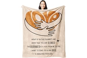 Juratar Gifts for Women -Get Well Soon Gifts for Women and Man Flannel Blanket, Inspirational Gifts for Women, Thanksgiving Christmas Birthday Feel Better Gifts for Women (157x132 cm)