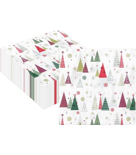 Papieren servet 2 laags lila 33x33cm (50 stuks