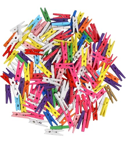 Mini Pinces à Linge En Bois Fuchsia 25mm - Lot (10/20/40/60/80/160/400), Neuf, Pour Déco