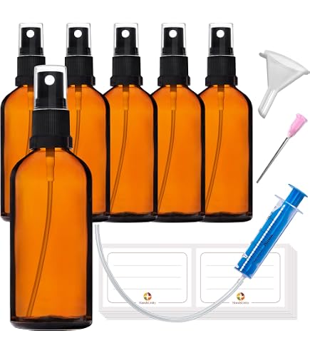 Bumobum Tropfflaschen 100 Ml – Braunes Glas Mit Pipette & Trichter, Auslaufsicher Für Öle & Tinkturen