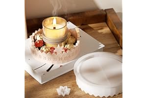 BAFIWU Silikonform Adventskalender Weihnachten, Gießform Adventskranz, Gießformen Silikon Kerzenhalter Stern und Adventskalender Silikonformen Gießformen Weihnachten für DIY Handwerk, Seife, Epoxidharz
