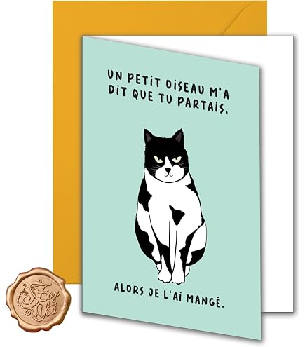 Carte écologique Carte Départ Collège Editions Cely - Format A4 21x27cm - Enveloppe Incluse - Écologique Enveloppe A4