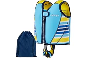 Limmys Gilet de Natation en néoprène pour Enfants - Aide à la flottaison - Sac à Cordon de Serrage Inclus - Idéal pour garçons et Filles, différentes Tailles