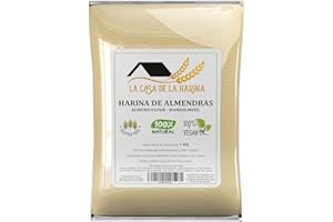 Harina de almendra (1 KG) | PREMIUM | Sin gluten | Apta para dietas Keto (5,4g x 100g carbohidratos) | Vegano | 100% natural 