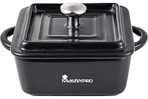Casserole Masterpro Carré Noir Grès (13,5 x 10 x 4,5 cm)