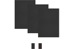 MUXUN Self Adhesive Leather Repair Patch -3PCS Leather Patches for Sofas, Patch Repair Scratches and Tears for Sofas, Car Seats, Office Chair, Bags & DIY (Black, 20x30CM/7.8x11.8IN)