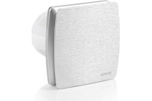 STERR - Silver Quiet Bathroom Fan 100 mm / 4" - LFS100-QS