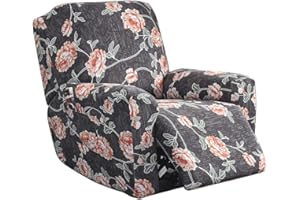 Meigeh Liegebezüge Stretch Sesselschoner relaxsessel Sesselbezüge 4 Stück Liegeschutz Sesselbezug husse für Relaxsessel