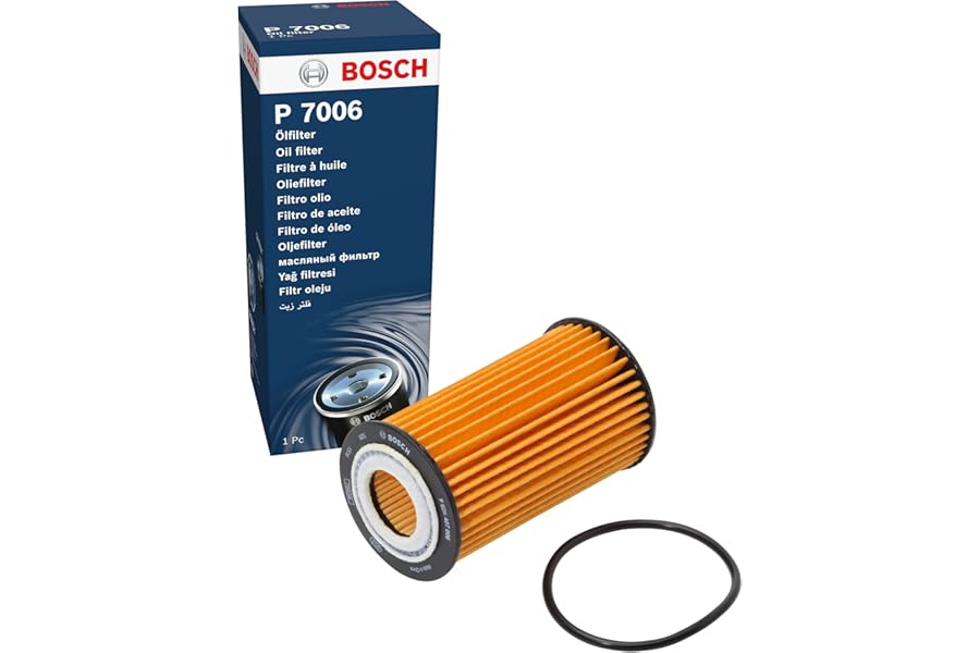 Bosch P7006 Car Oil Filter - Separates Soot and Metal Particles from Engine Oil - Provides Reliable Engine Lubrication