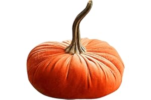 ACHIMLT Fall Decoration Velvet Pumpkins, Handmade Home Decor Super Soft Delicate Ornament House Yard Decorations Stuffed Pumpkin with Exquisite Craftsmanship for Fall Halloween Thanksgiving Christmas