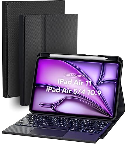 JADEMALL Clavier Pour IPad Pro 12.9, AZERTY Clavier IPad 12.9" 6/5/4eme