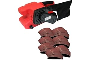 TOOLTIME Voche® 730W Electric 457mm Belt Sander with Dust Extraction Bag and 20 Assorted Grit Sanding Belts