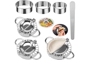 MumdoYAL 7 Pièces laminoir patisserie，ravioli machine，moule ravioli，moule à dumplings，ustensiles de cuisine inox