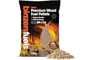 LEVIDON Blazers 15kg Premium Wood Pellets – Superior Fuel for Pizza Ovens, Smokers & BBQs, High Heat Output & Clean Burn, Easy-Light Cooking Pellets, Bagged for Easy Storage & Handling