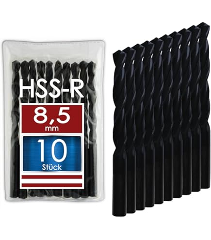 M35 Kobalt-Bohrer Set 1,5 Mm, 10-tlg. – Für Edelstahl, Metall, Holz & Mehr, Geschliffen & Robust