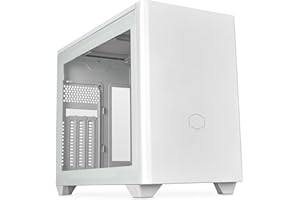 ‎COOLER MASTER Cooler Master MasterBox NR200P V2 White Obudowa PC Mini-ITX - Szklany Panel Boczny, Pionowy Układ GPU, Kabel PCIe 4.0 x16 Riser, Dostęp 360° bez Narzędzi, Wentylator 120 mm PWM, USB 3.2 Gen 2x2 typu C