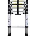 Aardwolf Quickfit 11 Step Heavy Duty Aluminium Telescopic Ladder - 3.2M/10.5 FT, Foldable, 150 Kg Capacity - for Home, DIY Professional, Industrial Use