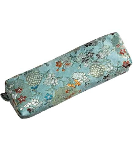 ZLFSRQ Federmäppchen Mit Blumenmuster – Gesteppt, 2 Größen, Als Make-up-Tasche Oder Stifttasche Nutzbar