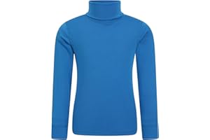 Mountain Warehouse Talus Pull col roulé Enfant-Haut Respirant, sous-Pull léger à col roulé, vêtement Hiver, Couche Thermique Chaude Fille et garçon - Marche, randonnée