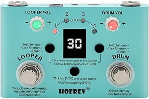 Hoerev Drum Looper Tuner Effect Audio Workstation Guitar Pedal