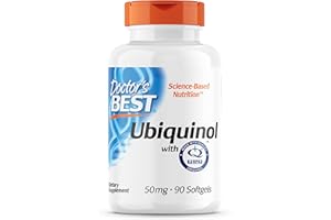 Doctor's Best, Ubiquinol con Kaneka, 50mg, 90 Capsule morbide, Testato in Laboratorio, Coenzima Q10, Senza Glutine, Senza Soia, non OGM