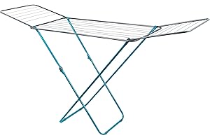 ‎BELDRAY Beldray LA023810TQ 18M Flügelwäscheständer - Klappbar, Leicht Wäscheständer Für Badezimmer oder Balkon, Platzsparendes, Trockene Lange Kleidung, Bettwäsche, Handtücher, 178 x 50 x 100cm, Rutschfest