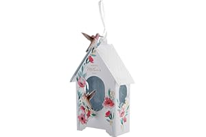 Hallmark 25563057 Carte de fête des mères Motif maison à oiseaux 3D Blanc