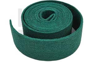 INDASA Web Rolls - Rotolo abrasivo in tessuto non tessuto, 10 m, 3 diverse grane, per legno, acciaio inossidabile, plastica, mobili, ringhiere (verde (P180 - P300)