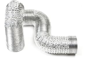 STERR Tubo flessibile per condotte di ventilazione 80 mm x 6 m - Tubo di scarico - Tubo flessibile per riscaldamento e raffreddamento - Ventilazione e condizionamento dell'aria - ALD080_6