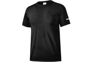 Boyzn Sportshirt Herren Kurzarm T Shirt Funktionsshirt Laufshirt Schnelltrocknend Atmungsaktiv Leicht Sport Tshirt Männer Outdoor Gym Oberteil Fitness Trainingsshirt für Laufen Workout Bodybuilding