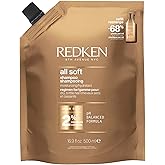 Redken All Soft Refill Professional Moisturizing Shampoo For Dry Hair 500ml | Moisturizing shampoo refill for dry hair. Gentl