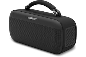 Bose Soundlink Max, Grosse enceinte Bluetooth étanche, Enceinte puissante rechargeable avec jusqu’à 20 heures d’autonomie, USB-C, Enceinte avec entrée auxiliaire 3,5 mm intégrée, Nero