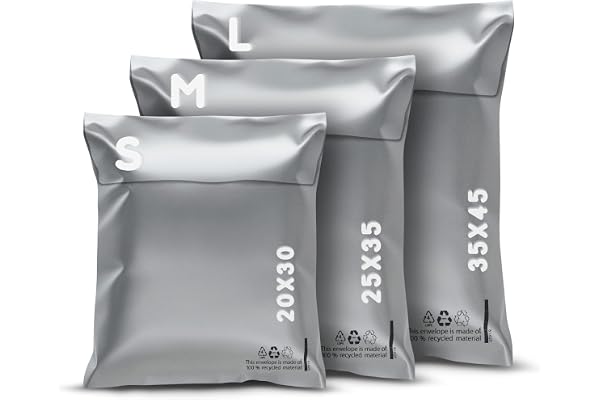RAGO® Juego de 30 piezas Bolsas envio Vinted S-10 I M-10 I L-10 I Sobres Envios I Bolsas para envios de ropa vinted I Embalaje para envíos I Bolsas de envio paquetes vinted