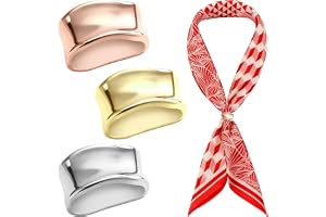 3 silkringar för damsjal, lås med legerade guld, silver och roséguld, modeaccessoarer för silkessjal, elegant smycke för hals
