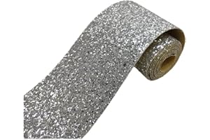 DOSTEAR Brillo Papel Pintado Friso Para Pared Cenefas Adhesivas BañO Cocina de Papel Para Paredes 3d Infantiles Decorativas Adhesivas Pintado Cocina Vinilo Autoadhesivo Impermeable brillo plateado 10 X 200cm