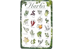 DODINO 20 x 30 cm Cartel de chapa para cocina, decoración de jardín, hierbas, pared, metal