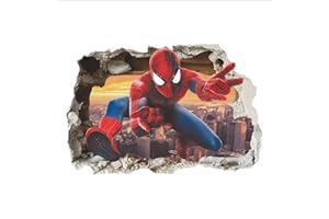 KIBI STORE Kibi Stickers Muraux 3D Effect Autocollants Chambre Decor Décoration Sticker Adhesif Mural Géant Répositionnable Stickers Muraux Enfants