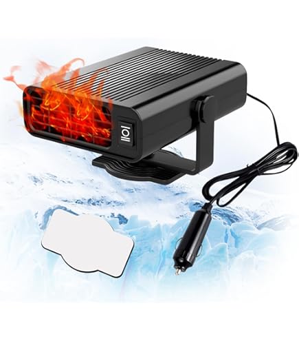 EONDEVO Riscaldatore Auto 12V 3 In 1 - Sbrinatore Rapido, 2 Modalità, Regolabile A 360° Per Guida Sicura - Foto 12