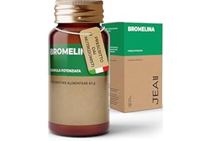 JEA Bromelina Forte Drenante 2500 GDU/g ad Alto Dosaggio - 120 Cp da 500 mg - Integratore Anticellulite