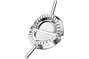 KAYCROWN Edelstahl-Ravioli-Form Empanada-Presse Pierogi Dumpling Maker Wrapper Gebäck Teigschneider Küchenzubehör, X-groß - 15cm